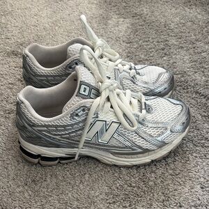 New Balance Mesh Sneakers in White and Gray